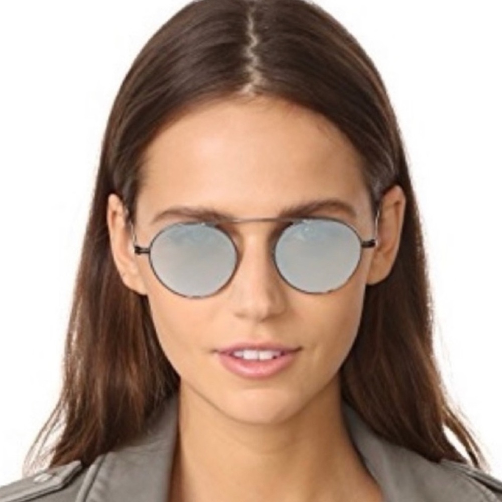 Garret Leight Zeno M reflective Sunglasses